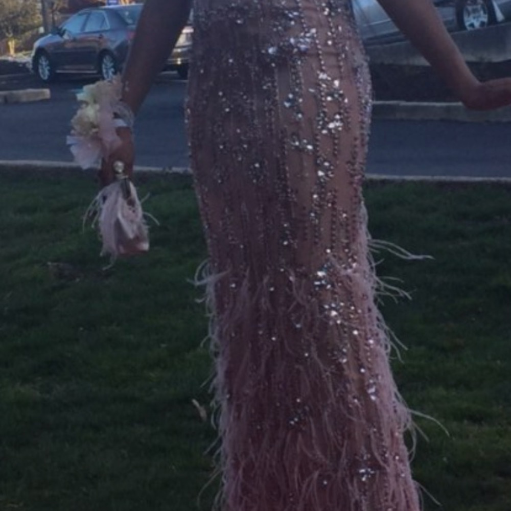 TERANI COUTURE DRESS: Color: Blush - Picture 7 of 7